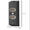 Focal FONWALL301-BL Bass-Reflex 2-Way On-Wall 301 Loudspeaker - Black view 4