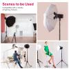 ULANZI Light Stand Carbon Fiber MT-49, Adjustable Tripod Stand for Photography with Phone Clip, 194cm/76.4inch Studio Sturdy Tripod for Speedlight Flash Softbox Strobe Light Camera with Carrying Bag view 2