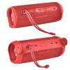 Silicone Case for JBL FLIP 6 Waterproof Portable Bluetooth Speaker, Gel Soft Skin Rubber Cover, Travel Carrying Storage Bag Pouch with Shoulder Strap and Carabiner - Red view 4
