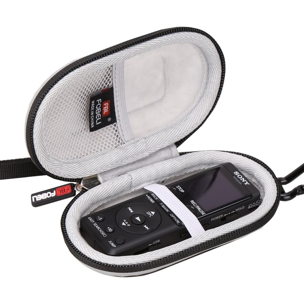FBLFOBELI Carrying Case for Sony ICD-PX370/PX470/PX570 Digital Voice Recorder, Travel Storage Digital Voice Recorder Holder