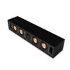 Klipsch Reference Next-Generation R-30C Horn-Loaded Center Channel Speakers for Crystal-Clear Home Theater Dialogue in Black view 1