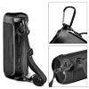 Silicone Case for JBL FLIP 6 Waterproof Portable Bluetooth Speaker, Gel Soft Skin Rubber Cover, Travel Carrying Storage Bag Pouch with Shoulder Strap and Carabiner - Black view 2