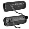 Silicone Case for JBL FLIP 6 Waterproof Portable Bluetooth Speaker, Gel Soft Skin Rubber Cover, Travel Carrying Storage Bag Pouch with Shoulder Strap and Carabiner - Black view 4