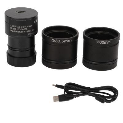 EVTSCAN Microscope Camera,5MP Cmos USB Digital Microscope Camera Alloy High Resolution High Speed Industrial Camera