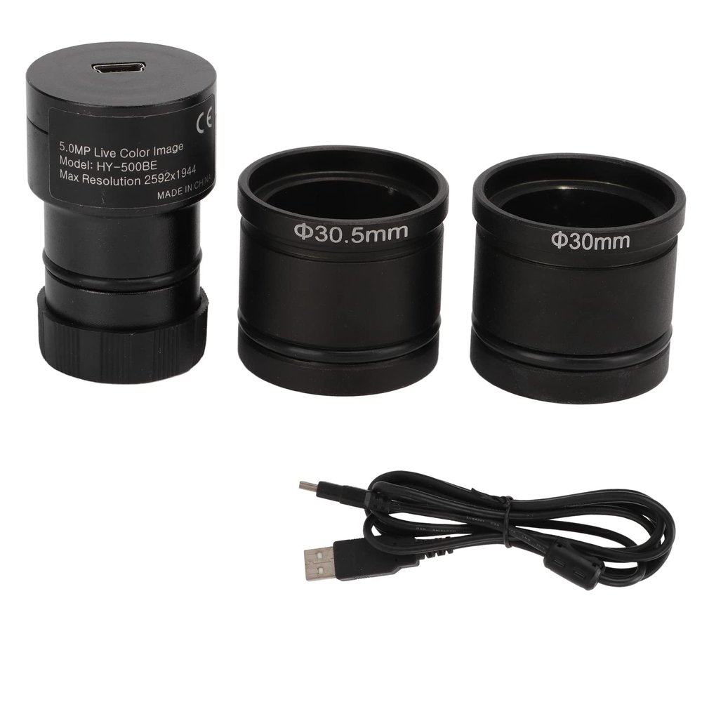 EVTSCAN Microscope Camera,5MP Cmos USB Digital Microscope Camera Alloy High Resolution High Speed Industrial Camera