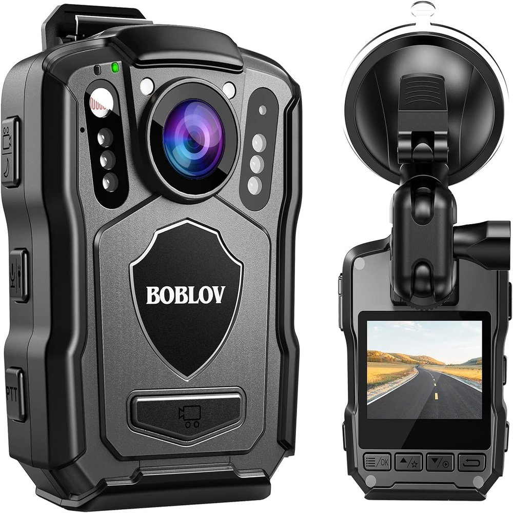 BOBLOV M5 2K GPS Body Camera, 4200mAh for 12 Hours, IP67 Waterproof, 64GB