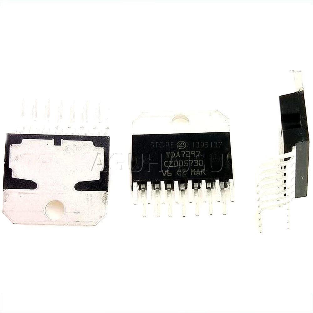 1pcs/lot TDA7297 7297 Chip with Sound Amplifier Integrated Circuit 6.5-18V 15W*2 ZIP-15