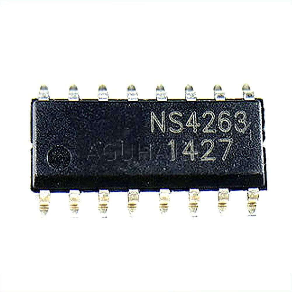 PartsNovar 5pcs/lot NS4263 SOP16 SMD 3W Dual Channel Class AB Class D Switching Audio Amplifier
