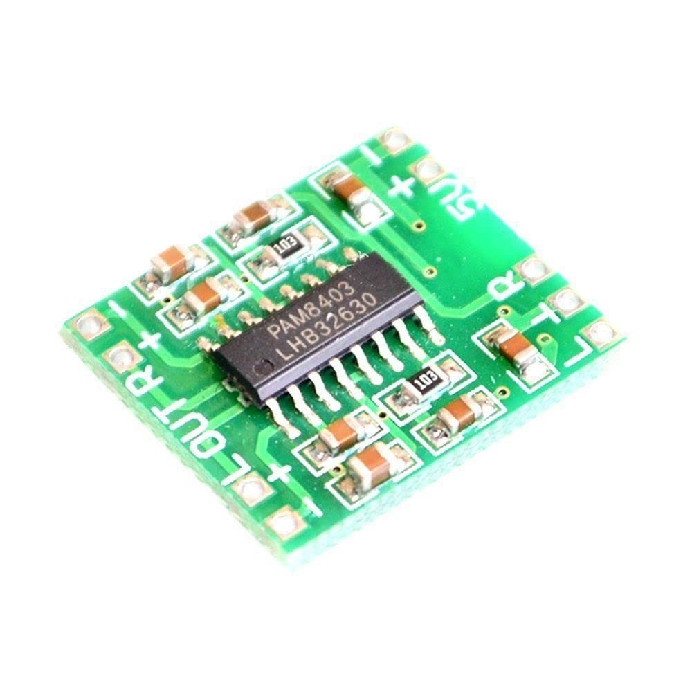 1Pcs PAM8403 Super Mini Digital Amplifier Board 2 * 3W Class D Digital Amplifier Board efficient 2.5 to 5V USB Power Supply