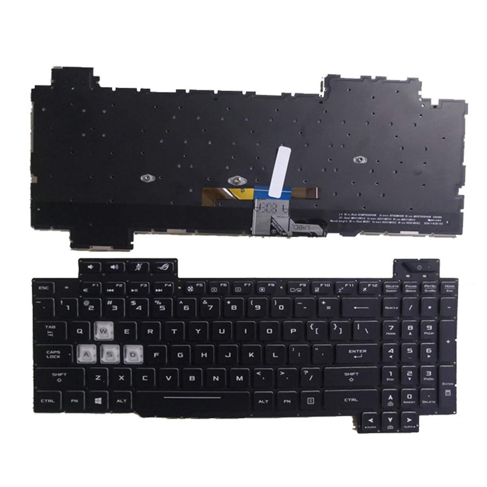 yhfshop US Backlit Keyboard for Asus ROG Strix Scar II GL704 GL704GM GL704GS GL704GV