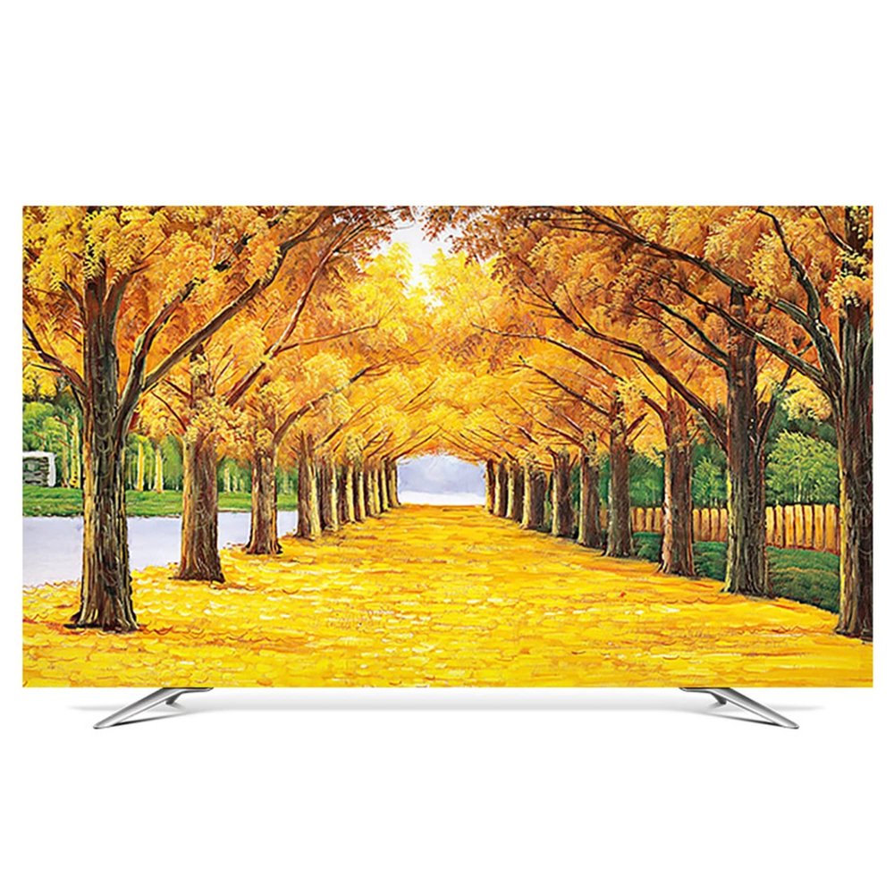 Universal Indoor TV Cover - Dust Proof TV Screen Protector for LCD LED - Living Room Decoration Television Dust Cover/Yellow / 32inch