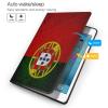 Portugal Flag Touch Screen Tablet Computer Cases Compatible with for Ipad 7th 10.2" Portable Cover Protector Protective Stand Back Shell Cell TPU Frame view 3