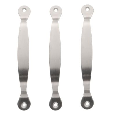Angoily Cutting Board Handle 3PCS Stainless Steel Tray Handles for Wooden Kitchen Cabinet Knob Cabinet Pulls Pulls