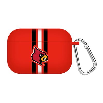 Affinity Bands Louisville Cardinals HD Case Cover Compatible with Apple AirPods Pro 1 & 2 (Stripes)