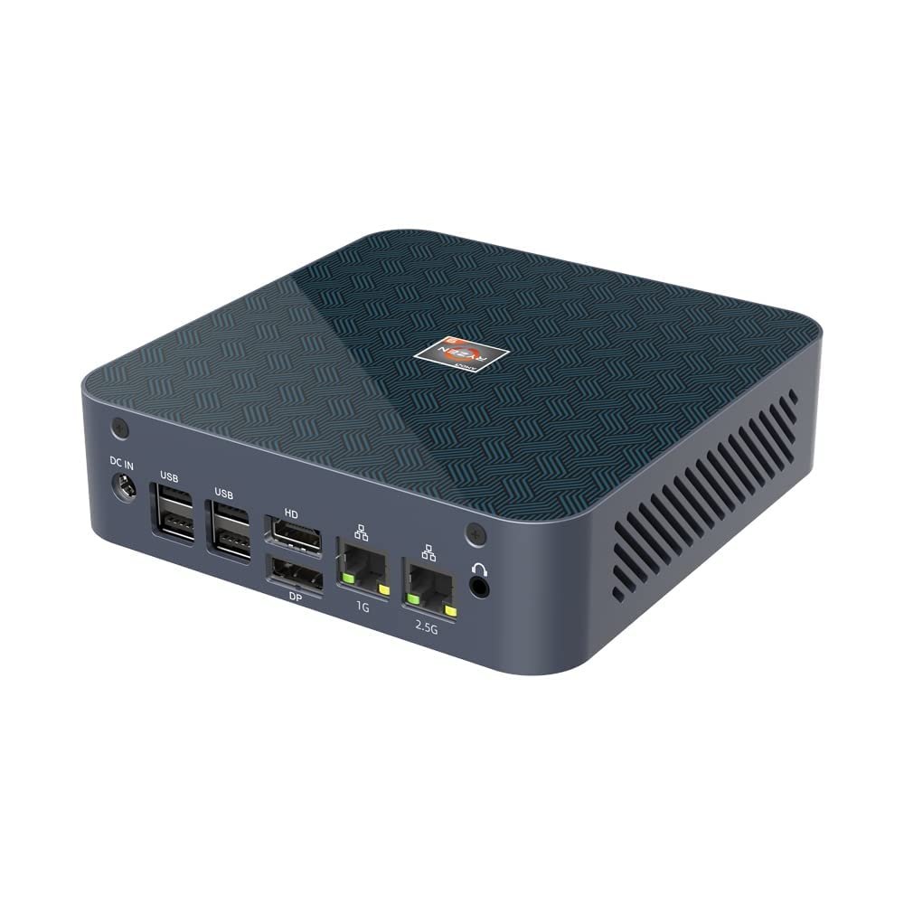 EGSMTPC Best AMD Mini PC for Gaming 8-Core 16 Threads Small Gaming PC Ryzen 9 5900HX AMD Radeon 8 Graphics|Max 64GB DDR4 1TB SSD| Max 3 Displays (16GB DDR4 512GB SSD AC WiFi, AMD RYZEN 9 5900HX)
