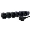Legrand 694558, Power Strip, Power Strip with 6 Outlets, Cable 1.5 m, Black/Dark Grey view 1