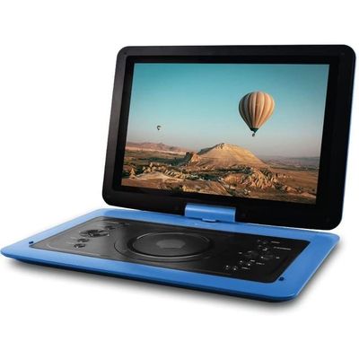 Core Innovations 14" Portable DVD Player with Headphones, Remote Control, and Carrying Case, Blue