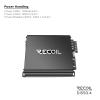 Recoil DI550.4 Full-Range Class-D 4-Channel Car Audio Amplifier, 1,040 Watts Max Power, 2-4 Ohm Stable, Mosfet Power Supply, Bridgeable view 3