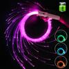AMKI 6ft Rechargeable LED Fiber Optic Whip, 360 Swivel 36 Mode Effects Super Bright Light Up Dance Rave Toy Great for Raves Parties, Light Shows, EDM Pixel Whip Flow Lace Dance Festival view 1