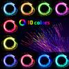 AMKI 6ft Rechargeable LED Fiber Optic Whip, 360 Swivel 36 Mode Effects Super Bright Light Up Dance Rave Toy Great for Raves Parties, Light Shows, EDM Pixel Whip Flow Lace Dance Festival view 4