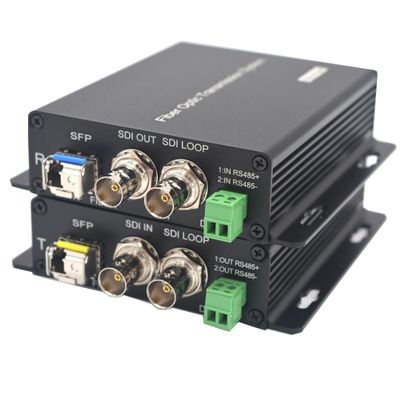 3G/HD-SDI Over Fiber Extender LC Uncompressed Professional Full HD Loop Out Singlemode Single Fiber up 20Km (12.4mi) No Loss Broadcast with 2X 3G SFP Module A Set