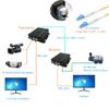 3G/HD-SDI Over Fiber Extender LC Uncompressed Professional Full HD Loop Out Singlemode Single Fiber up 20Km (12.4mi) No Loss Broadcast with 2X 3G SFP Module A Set view 3