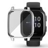 Compatible with Garmin Venu Sq Waterproof Protective Case Soft TPU Plated All Around Scratch-Proof Screen Protector Cover for Garmin Venu Sq GPS Smartwatch (Silver) view 1