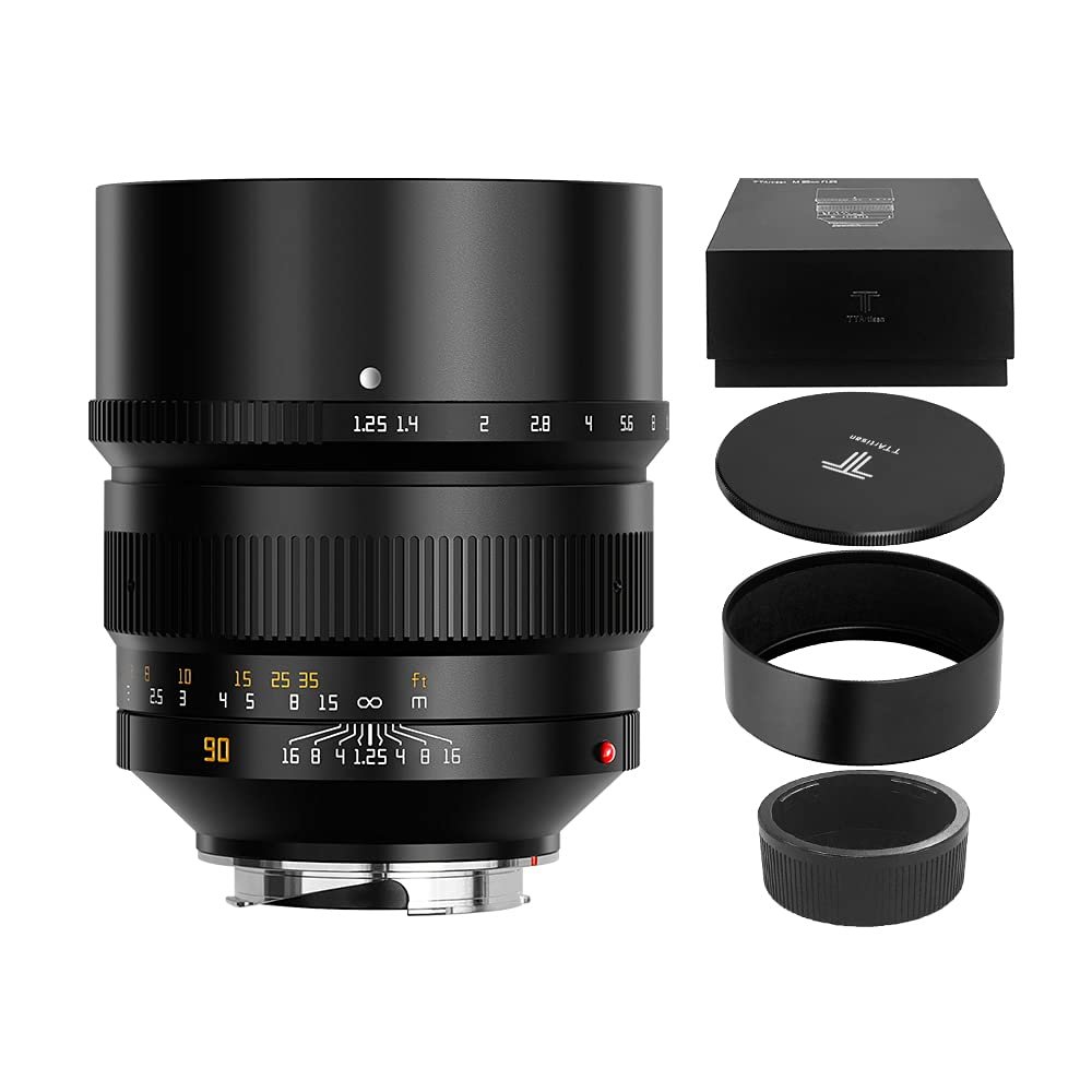 TTArtisan 90mm f1.25 mirrorless Camera Lens Manual Focus GFX Mount Cameras Like GFX100 GFX50S GFX50R GFX100S Black
