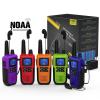 Topsung Walkie Talkies for Adults Long Range Rechargeable with Earpiece NOAA Weather Alert, Multi-purpose 2 Way Radio 5 Pack for Team Work Senior Care Kid Adventure Family Camping Hiking Skiing Cruise view 1