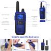 Topsung Walkie Talkies for Adults Long Range Rechargeable with Earpiece NOAA Weather Alert, Multi-purpose 2 Way Radio 5 Pack for Team Work Senior Care Kid Adventure Family Camping Hiking Skiing Cruise view 2
