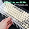 Cabilock Acrylic Keyboard Cover Protector 18.7X5.9X1.9 Inch Full Size Clear Keyboard Dust Cover for Desktop Waterproof Spill Resistant Skin for Easy Cleaning view 2