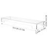 Cabilock Acrylic Keyboard Cover Protector 18.7X5.9X1.9 Inch Full Size Clear Keyboard Dust Cover for Desktop Waterproof Spill Resistant Skin for Easy Cleaning view 3