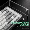 Cabilock Acrylic Keyboard Cover Protector 18.7X5.9X1.9 Inch Full Size Clear Keyboard Dust Cover for Desktop Waterproof Spill Resistant Skin for Easy Cleaning view 4
