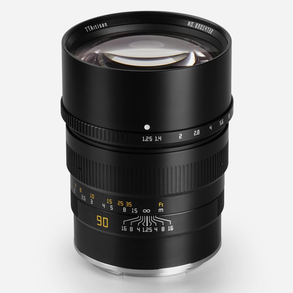 TTArtisan 90mm f1.25 mirrorless Camera Lens Manual Focus X1D/XCD Mount Like Cameras XID I,XID II,X2D