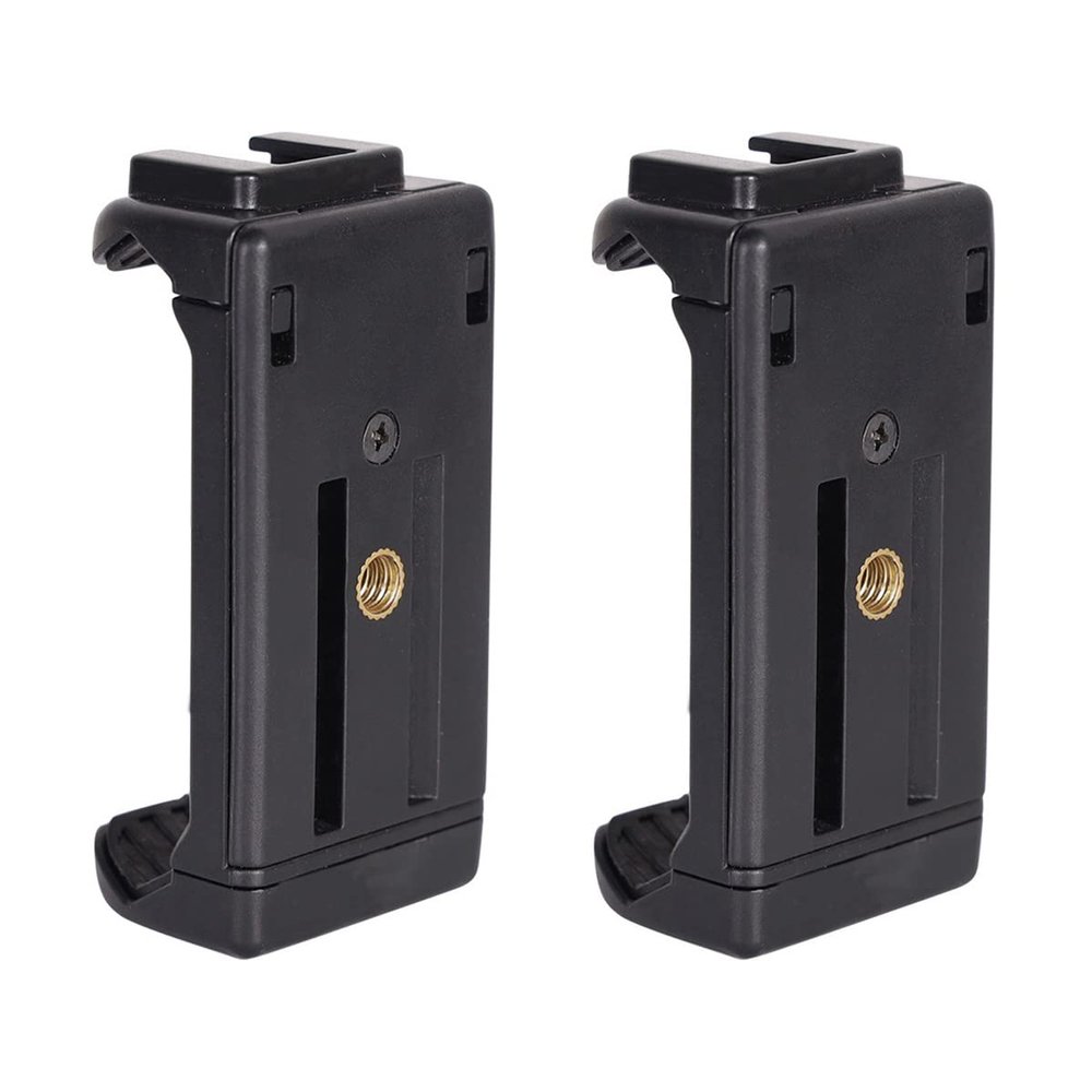 SOLUSTRE 2pcs Photography Stand Cellphone Holder Cellphone Tripod Stand Tabletop Accessories Smartphone Clamp Phone Clip Stabilizer Phone Holder Cell Phone Adapter abs