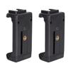 SOLUSTRE 2pcs Photography Stand Cellphone Holder Cellphone Tripod Stand Tabletop Accessories Smartphone Clamp Phone Clip Stabilizer Phone Holder Cell Phone Adapter abs view 1
