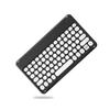 Galaxy Tab S7 11'' 2020 SM-T870 SM-T875 SM-T878 Keyboard case Cute Round Key Magnetic Detachable Wireless BT Color Keyboard Slim Smart flip Leather case (Galaxy Tab S7, Black) view 2