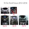 4Core 2G+64G Android 13 Car Stereo Radio for Ford Focus 2012-2018, Rimoody Wireless Carplay Android auto GPS Navigational 5G-WiFi Bluetooth 5.0 9.7 Touchscreen FM/RDS SWC + Backup Camera view 2