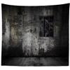 BELECO 5x3ft Scary Jail Backdrop Halloween Prison Photography Backdrop Cracked Wall and Window with Spider Webs Background Murder Crime Party Gangster Mafia Party Decor Jail Themed Party Photo Props view 3