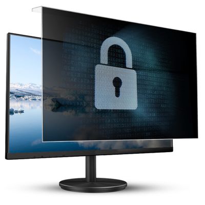 JCSKY 17-32 Inch Computer Privacy Screen Protector, Anti-Glare, Blue Light Filter Hanging Dust-Proof Panel for Various Brand Monitor / 24in 547x320mm