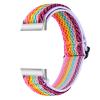 TryBest Soft Replacement Wristbandd Compatible with Fitbit Charge 3/Charge 4, Women Men Nylon Sport Wristband Adjustable 5.3-8.3 inch Soft Elastic Knit Strap - Rainbow view 2
