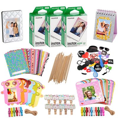 Fujifilm Instax Mini 8 Camera Accessory KIT Includes - Fuji Instant Film Sheets Premium Over 60 PCS Bundle for Fujifilm Instax Mini 8 Films (60 Sheets)