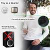 Best Mini Portable Bluetooth Speaker with HD Sound & Bass I Smallest Wireless Bluetooth Speakers for Phone/PC/Tablet I Photo Selfie Button Answer Phone Calls I Cute Tiny Speaker, Gold view 3