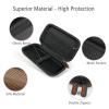 GLCON Electronic Case Travel Cord Organizer Shockproof EVA Hard Carrying Case for Power Bank, Hard Drive, USB Flash Drive, Charger - Portable Small Storage Pouch Bag - Brown view 4