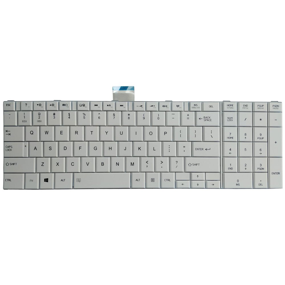 AKGIFT English Replacement Keyboard Compatible for Toshiba Satellite C50 C50D C50-A C50-A506 C50D-A C55T-A C55-A C55D-A US Layout