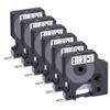 6-Pack Dymo D1 Label Tape 45013 Black on White 1/2 Inch x 23 Feet Compatible for DYMO LabelManager 160 280 210D 360D 420P Wireless PnP 220P 260P 500TS 450DUO view 1