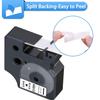 6-Pack Dymo D1 Label Tape 45013 Black on White 1/2 Inch x 23 Feet Compatible for DYMO LabelManager 160 280 210D 360D 420P Wireless PnP 220P 260P 500TS 450DUO view 4