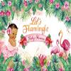 10x8FT Summer Tropical Jungle Flamingo Backdrop Girl Baby Shower Party Photography Background Pink Floral Flamingo Forest Green Leaves Decoration for Baby Shower Dessert Table Decor Photobooth Props view 1