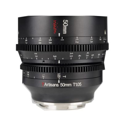 7artisans 50mm T1.05 Cine Lens for Sony-E-Mount Camera,Manual Focus Large Aperture Mirrorless Camera Lenses