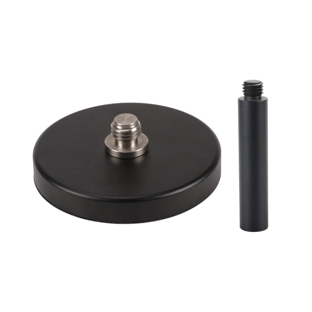 MUTOOP Professional GNSS Antenna Magnetic Mount for Survey Vehicles & Metal Surfaces | 5/8x11 Thread, 100mm Extension Rod | Heavy-Duty Survey GPS Mount, GNSS Antenna Mag(1PCS)